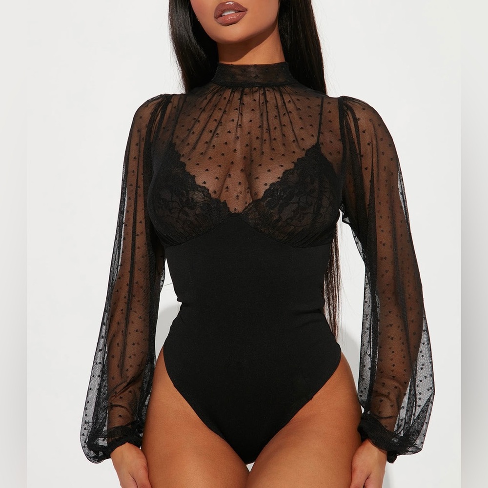 Romantic Black Bodysuit
